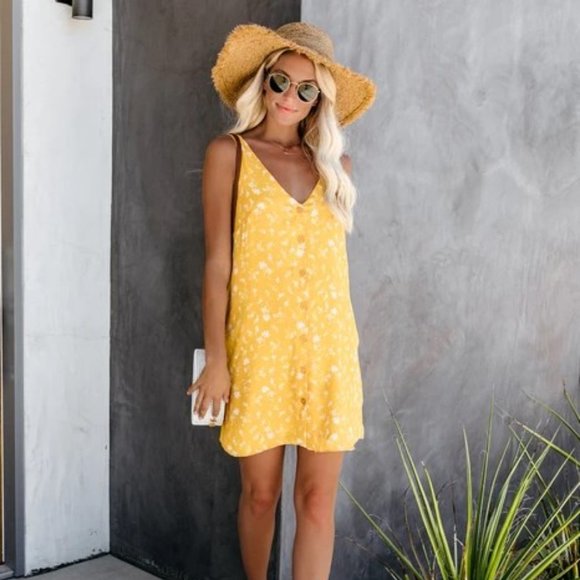 Vici Dresses & Skirts - | tuscan pocketed button-down tank dress |